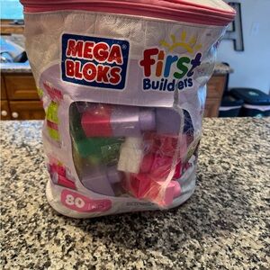 Mega blocks bloks First Builders 80-Piece Set - Pink and Purple